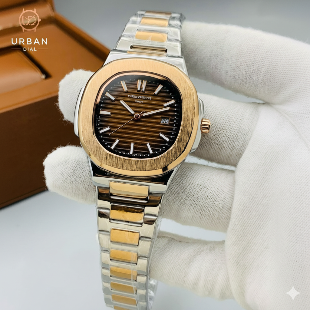 PATEK PHILIPPE Men’s Luxury Gold & Stainless Steel Watch with Different Colours of Dial