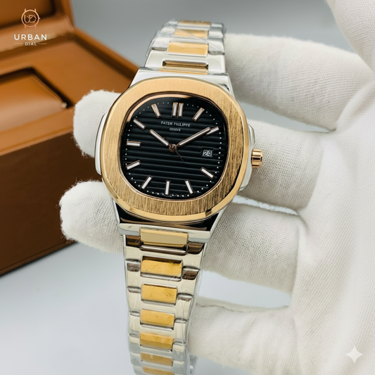 PATEK PHILIPPE Men’s Luxury Gold & Stainless Steel Watch with Different Colours of Dial