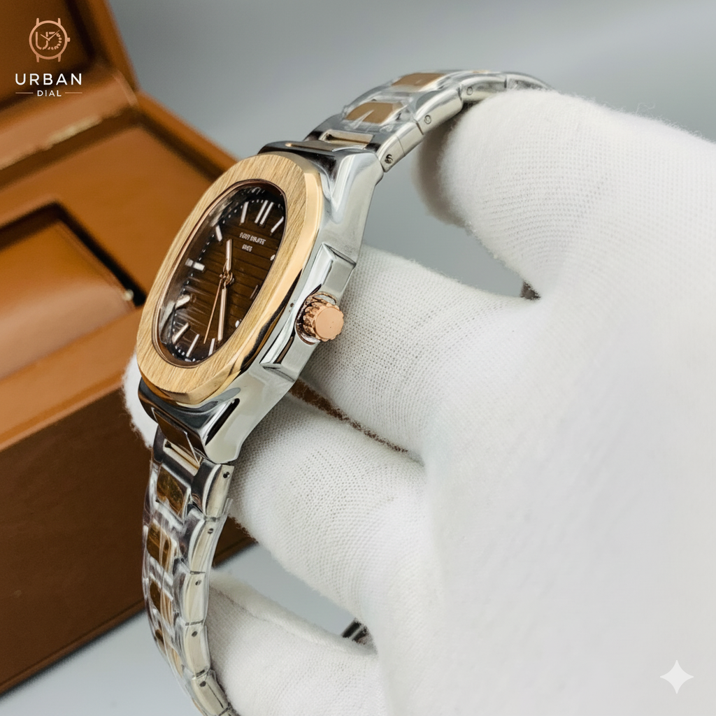 PATEK PHILIPPE Men’s Luxury Gold & Stainless Steel Watch with Different Colours of Dial