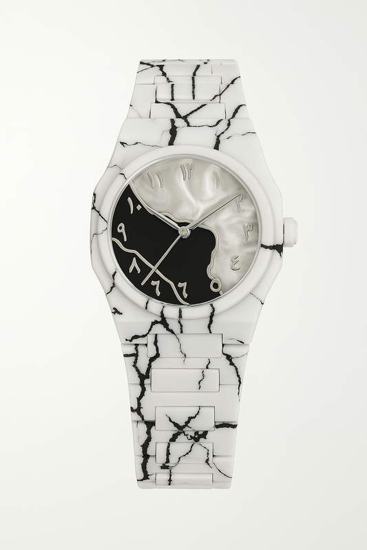 ARABIC AURA WATCH IN WHITE AND BLACK EDITION