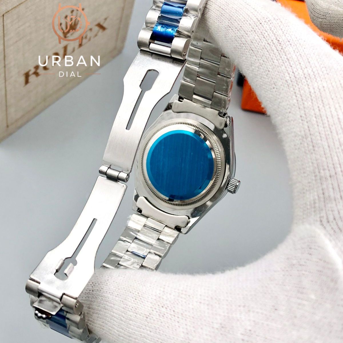 Rolex Datejust style with a two-tone look