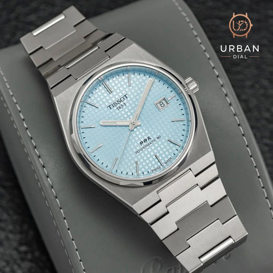 Tissot PRX Luxury Watch – Silver with Tiffany Dial