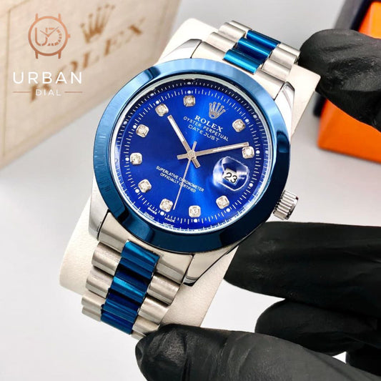 Rolex Datejust style with a two-tone look